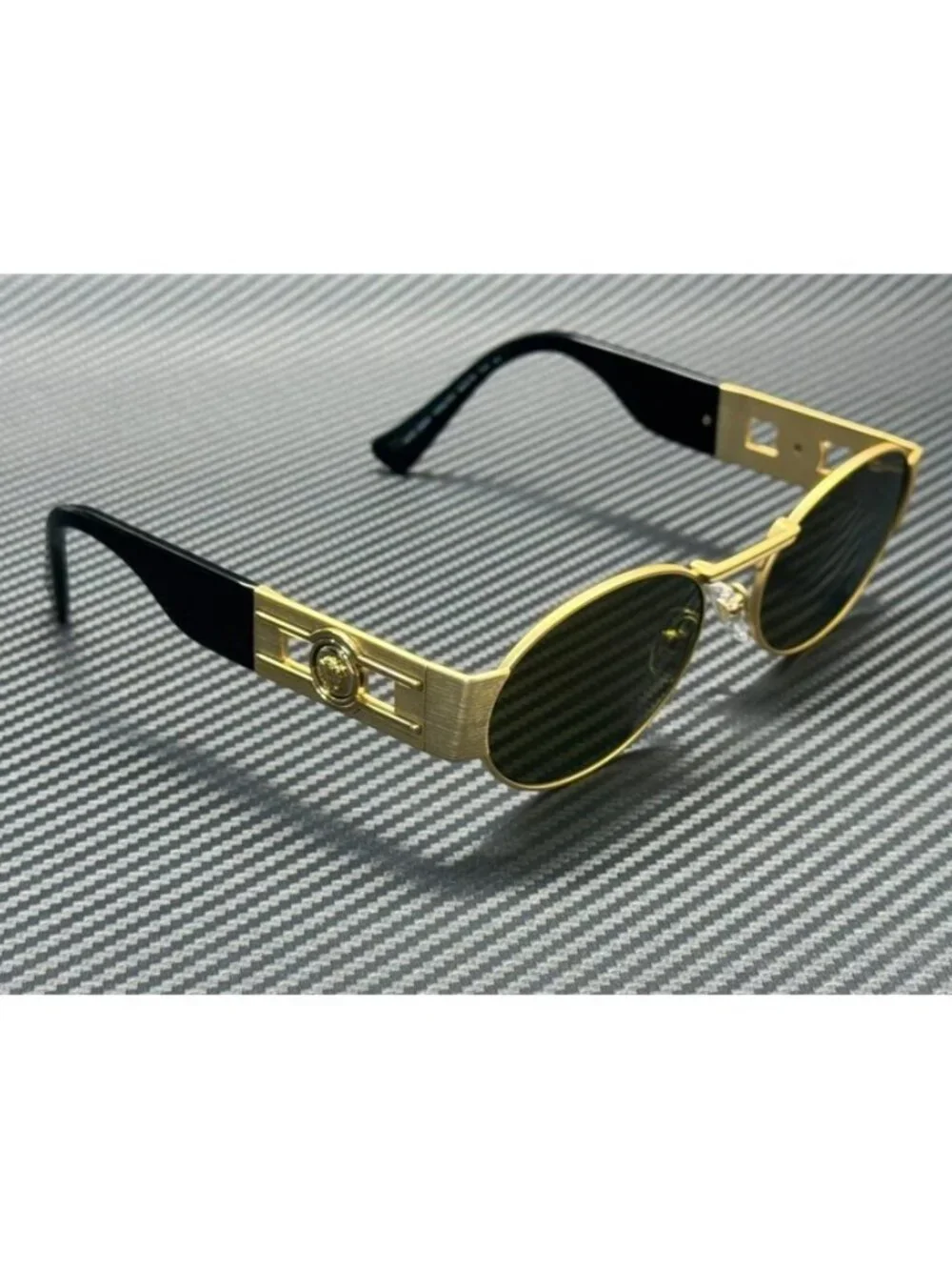New Versace Men Gold Sunglasses 56-18-140